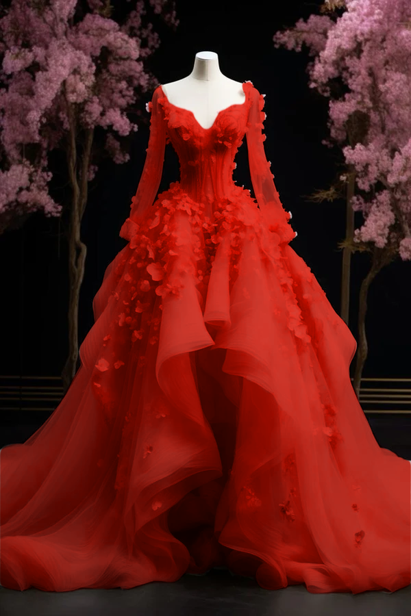 A Line Ball Gown Pink Prom Dress Long Evening Dress fg7190
