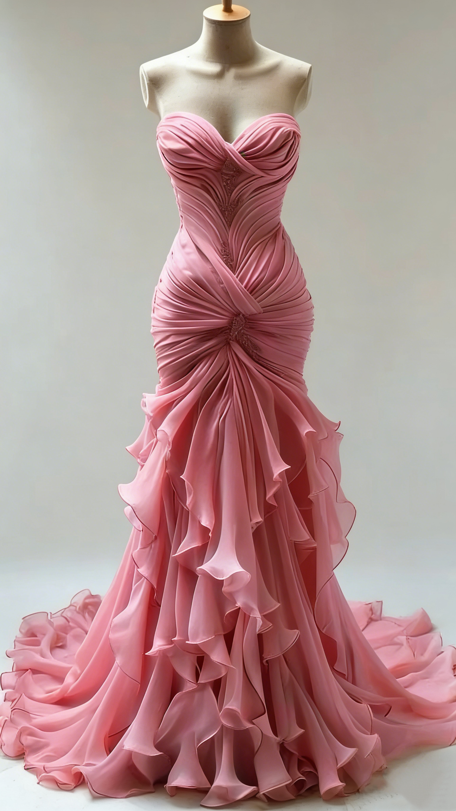 Stunning Mermaid Long Ivory Wedding Dresses fg7300