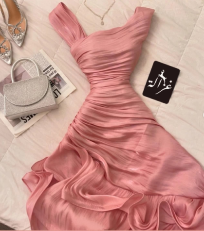 Green Irregular length Evening Party Dresses Cocktail Dresses