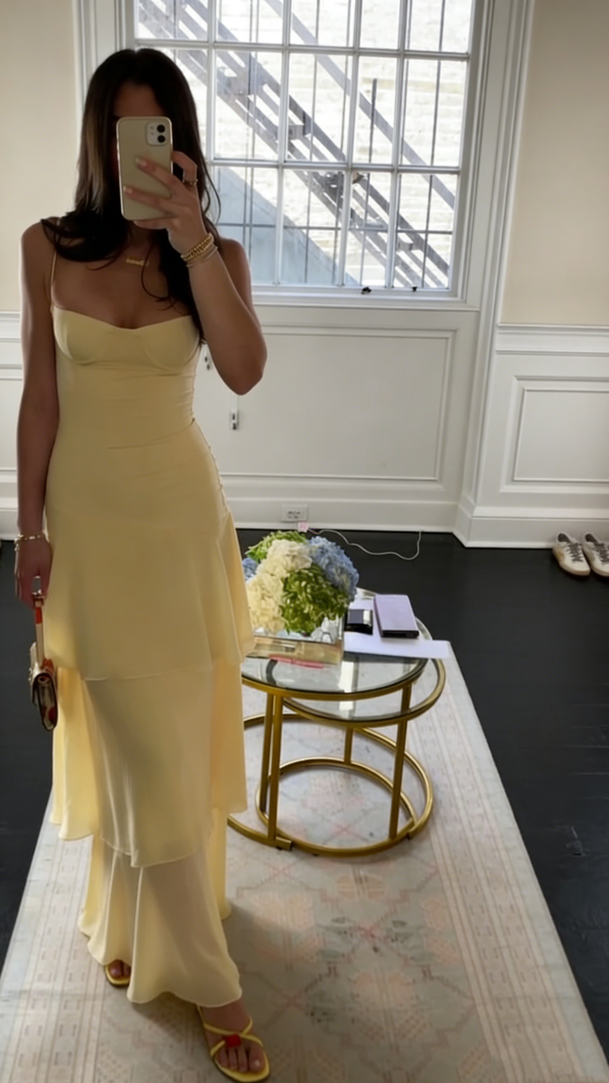 Yellow Fashion Long Prom Dress Evening Party Dresses - View 9 | VelvetHem