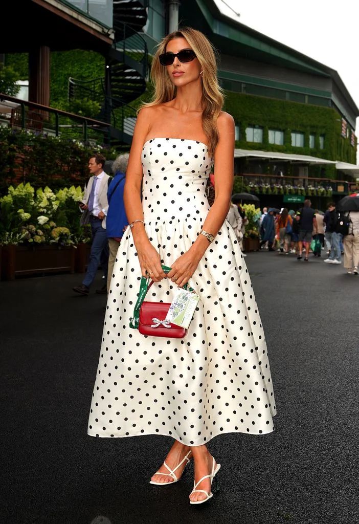 A-Line Black Polka Dots Prom Dresses New Arrive Party Dress Evening Dress - View 7 | FashionDia
