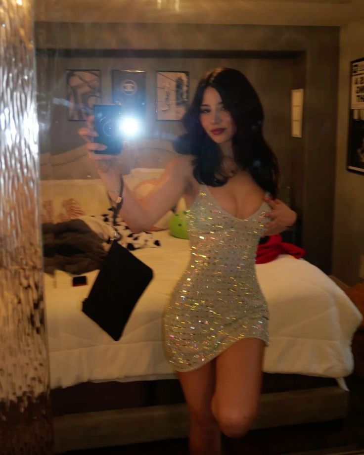 Sparkle Short Tight Prom Dress Sequin Evening Dress Birthday Outfit - FashionDia