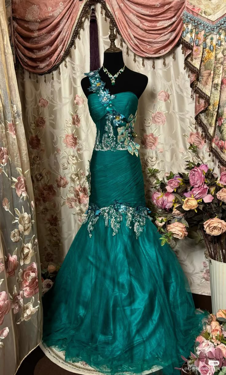 Retro Tulle Long Prom Dress Mermaid Formal Evening Dress - VelvetHem