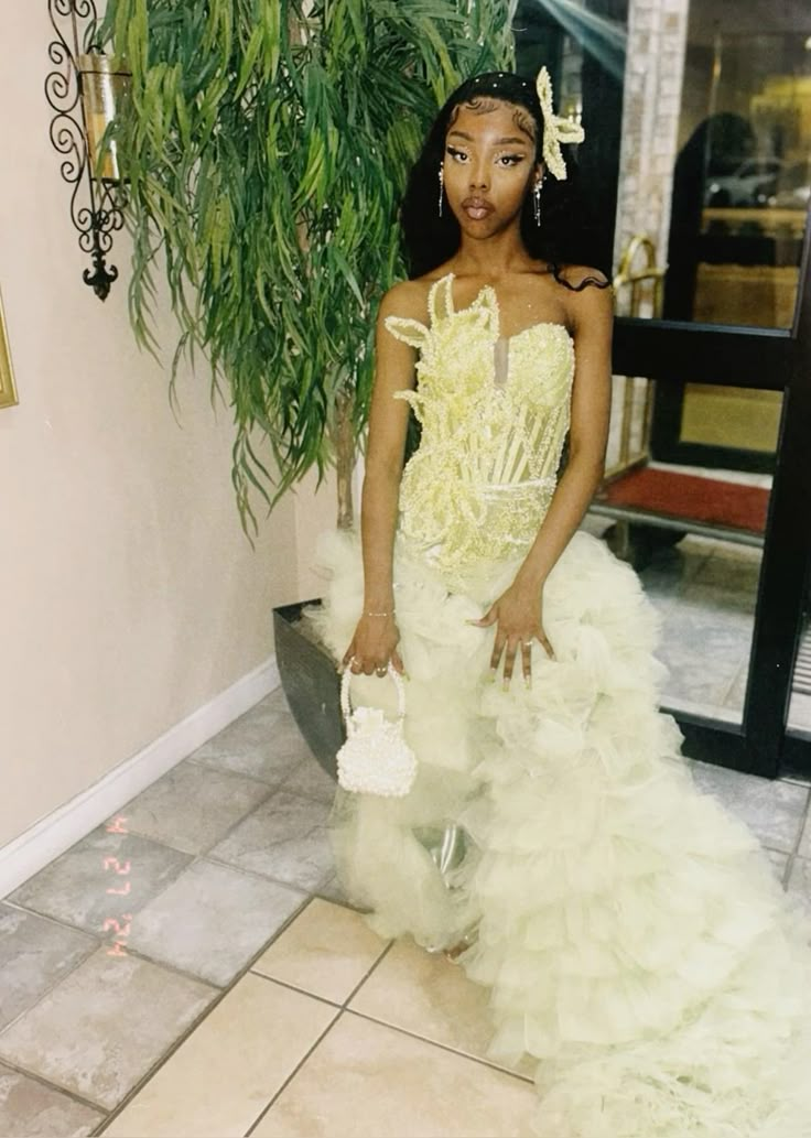 Luxury Tulle Prom Dress Black Girl Birthday Outfit Formal Graduated Dress - FashionDia