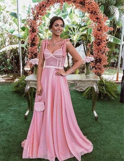 Pink Prom Party Dress Formal Graduation Evening Dress fg837