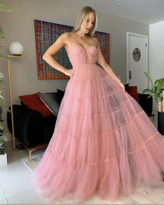Pink Prom Dress, Graduation Party Dresses, Prom Dresses For Teens fg926