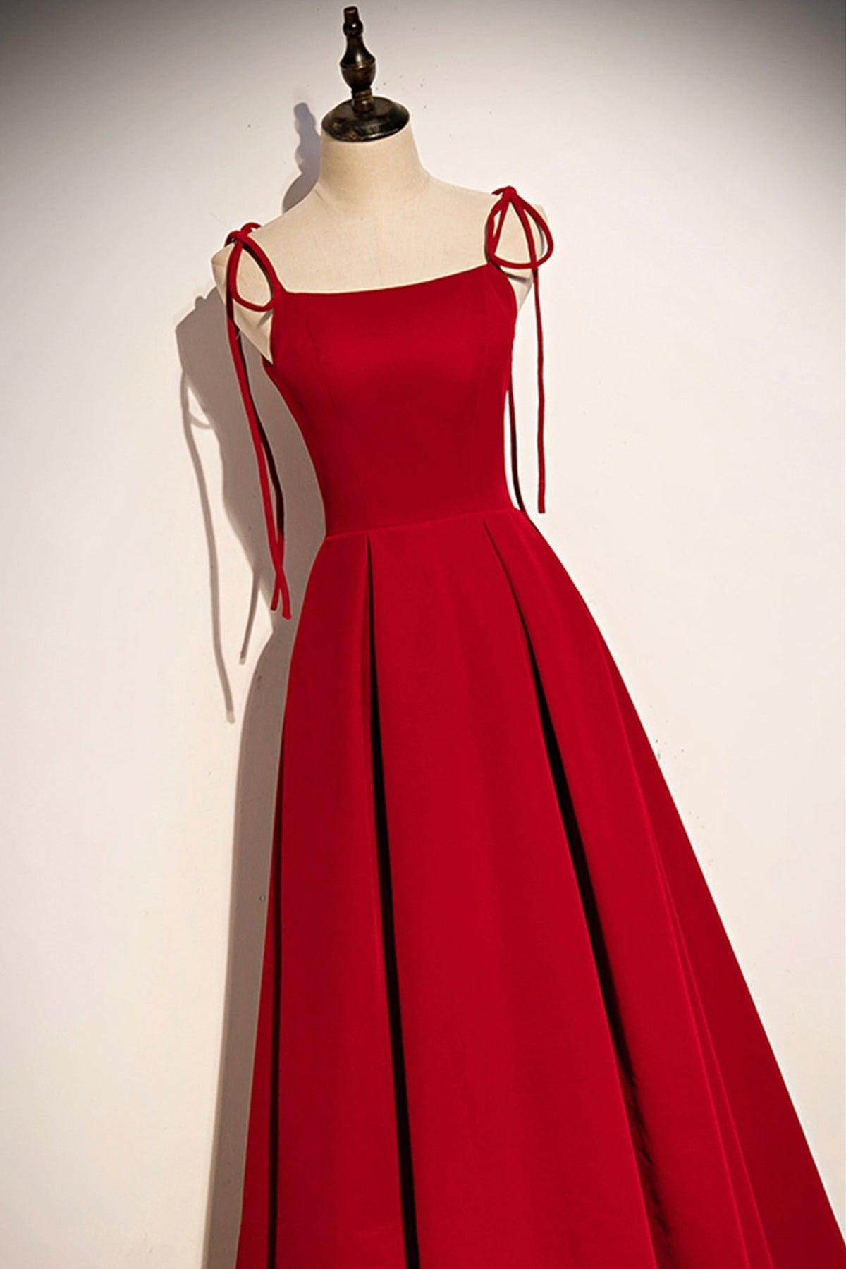 Simple velvet long A line prom dress evening dress s70 - View 4 | VelvetHem