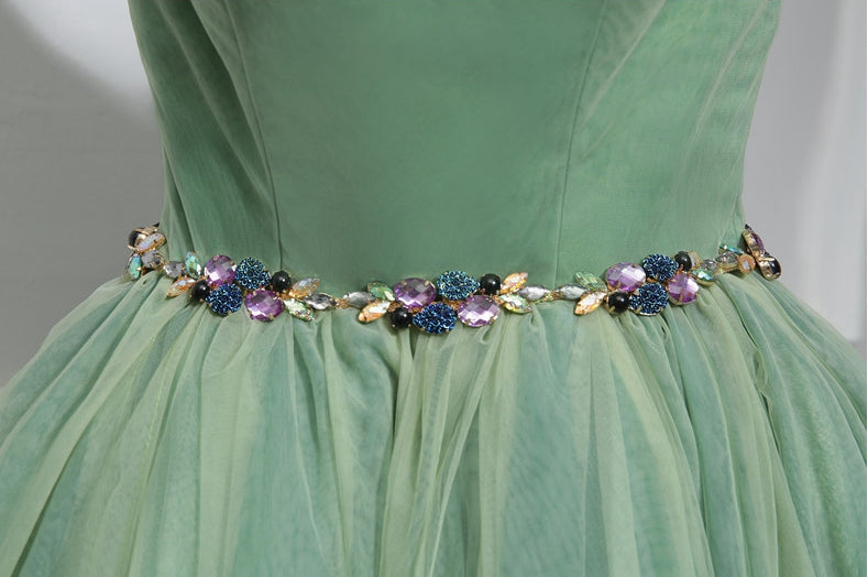 Cute green sweetheart neck homecoming dress - View 2 | FashionDia