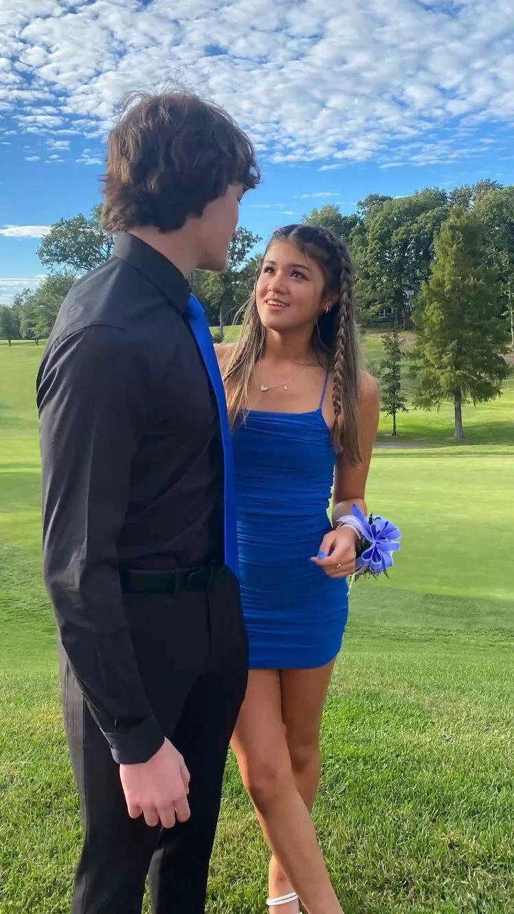 Royal Blue Sleeveless Dress Cute Homecoming Dress Mini Dress Y1619 by simplepromdress