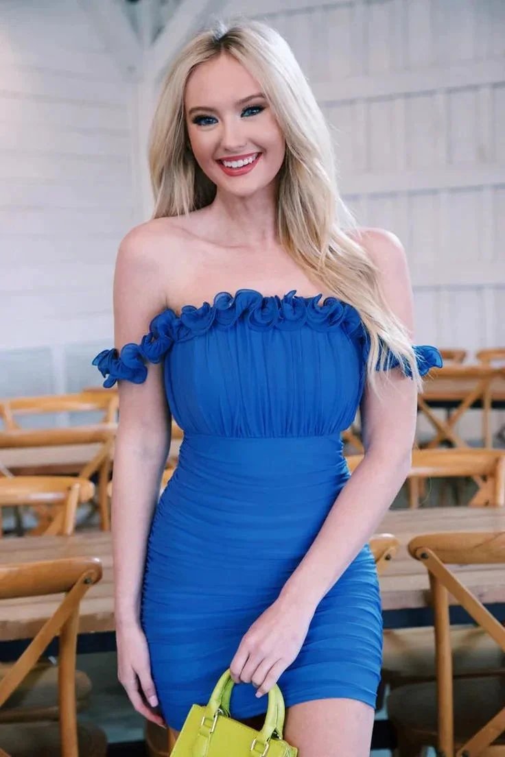 Unique Blue Off The Shoulder Homecoming Dresses Mini Tight Party Dress Dresses Y1914 by simplepromdress