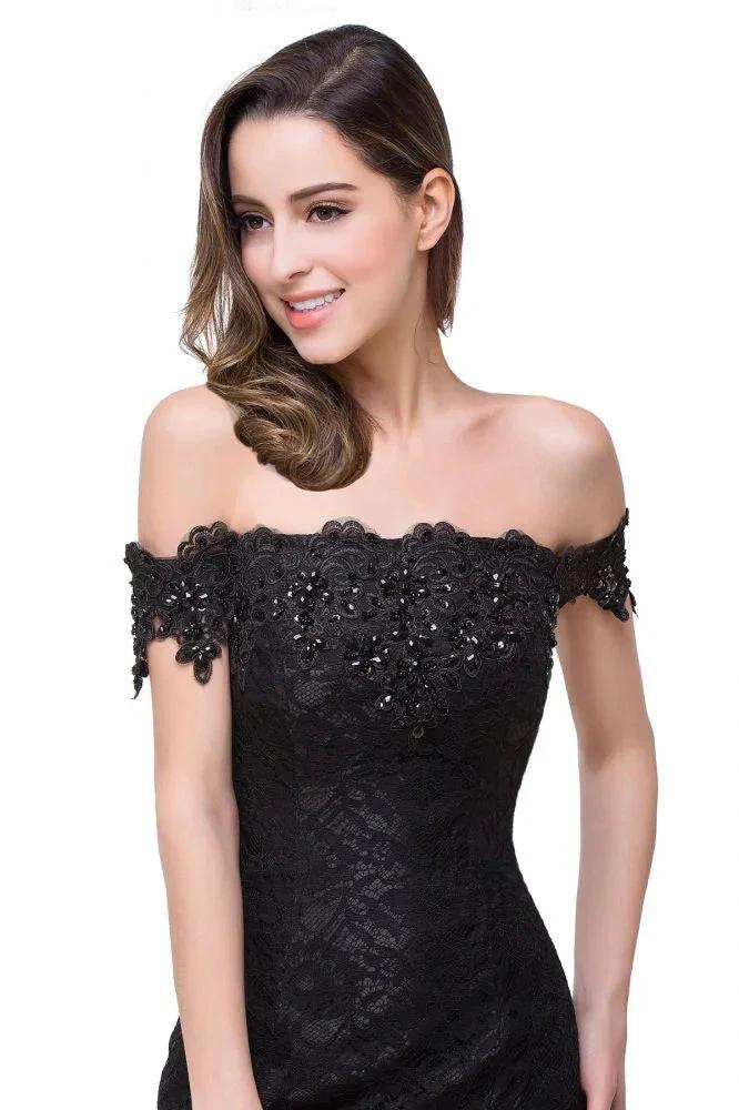 Floor-Length Mermaid Lace Off Shoulder Bridesmaid Dresses (ZD13088)