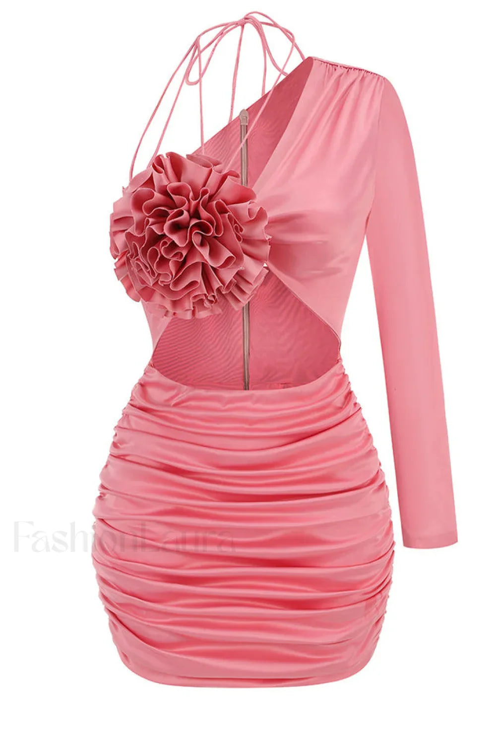 Floral Elegant Caramel Dress