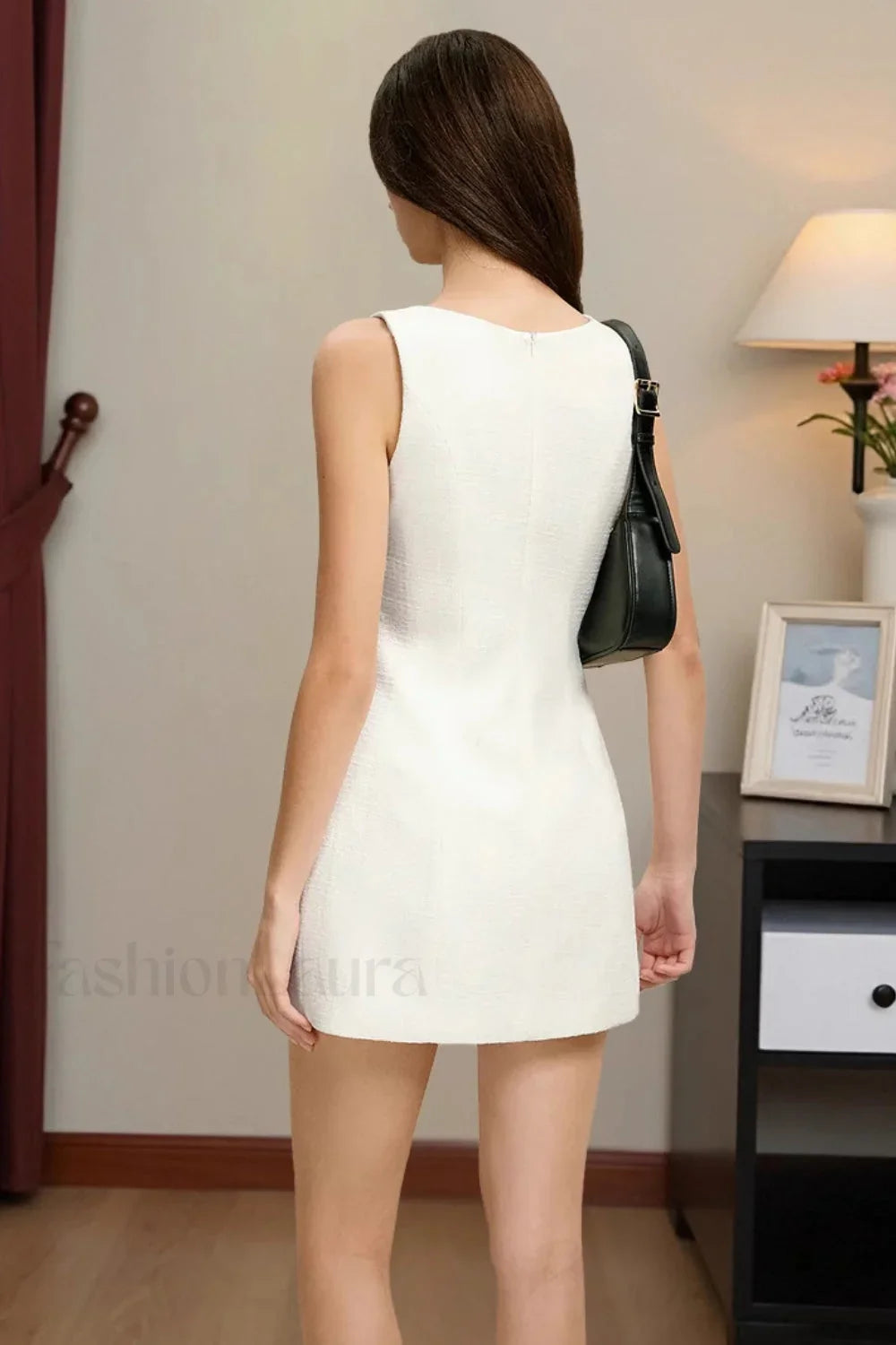 French Elegant Waist Relaxed Dress for Streetwear Style