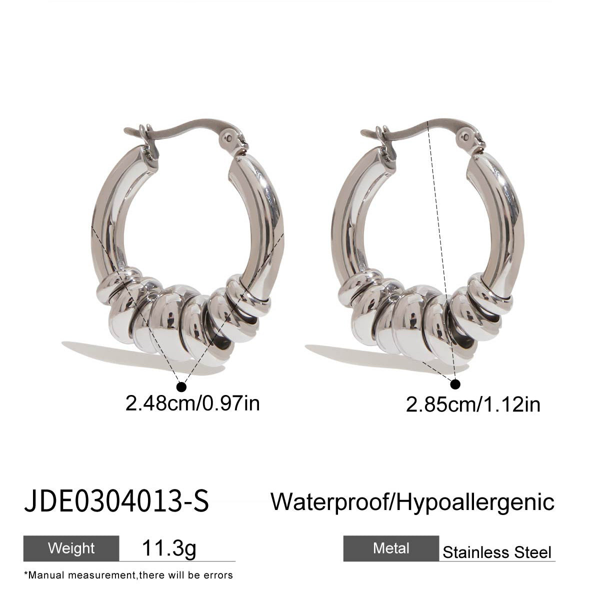 Retro Gold Stainless Steel Earrings G21