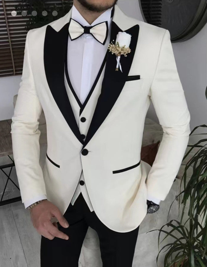 Gorgeous Men's Suit Three Pieces One Button