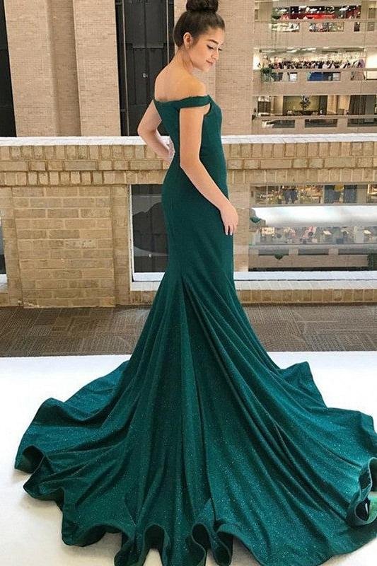 Gorgeous One-shoulder Applique Prom Dresses Long Sleevess Side Slit Chic Evening Dresses with Belt