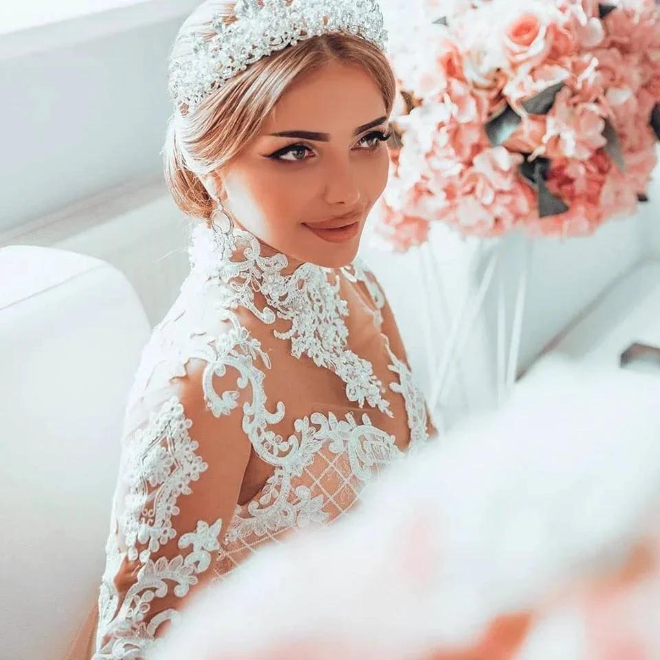 Gorgeous Sweetheart Lace Tulle Mermaid Spring Summer Wedding Dress (ZD16598)