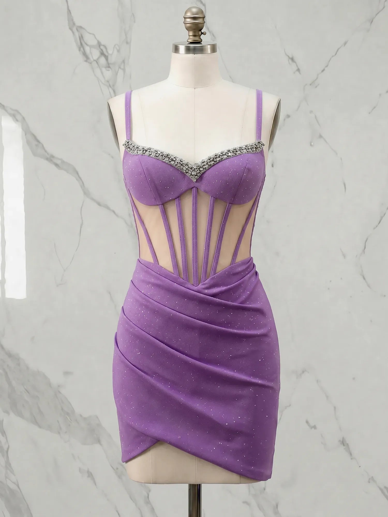 Sweetheart Crystal Encrusted Corset Short Homecoming Dresses
