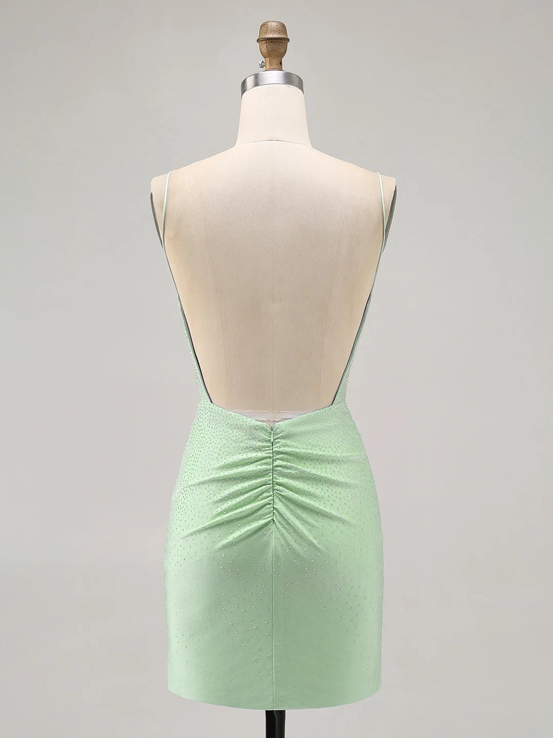 Bodycon Backless Short Homecoming Dress with Beading