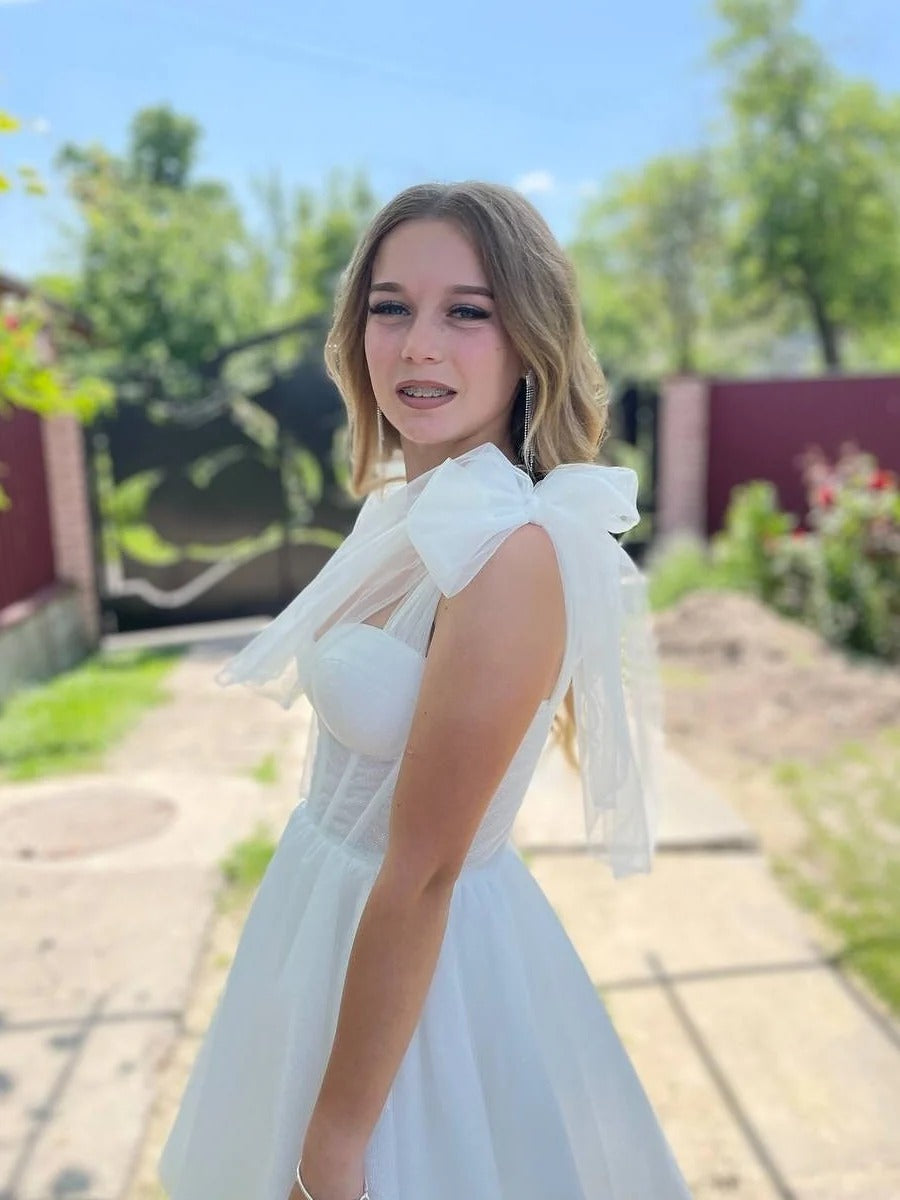 A Line Sweetheart Short Homecoming Dress
