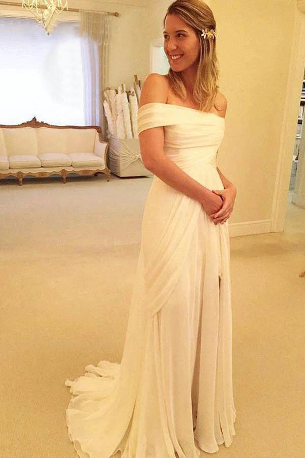 High Quality Strapless Off The Sleeves Long Wedding Dresses (ZD16376)