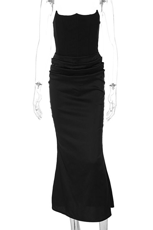 Hope Bodycon Wrap Maxi Dress - Classic Black