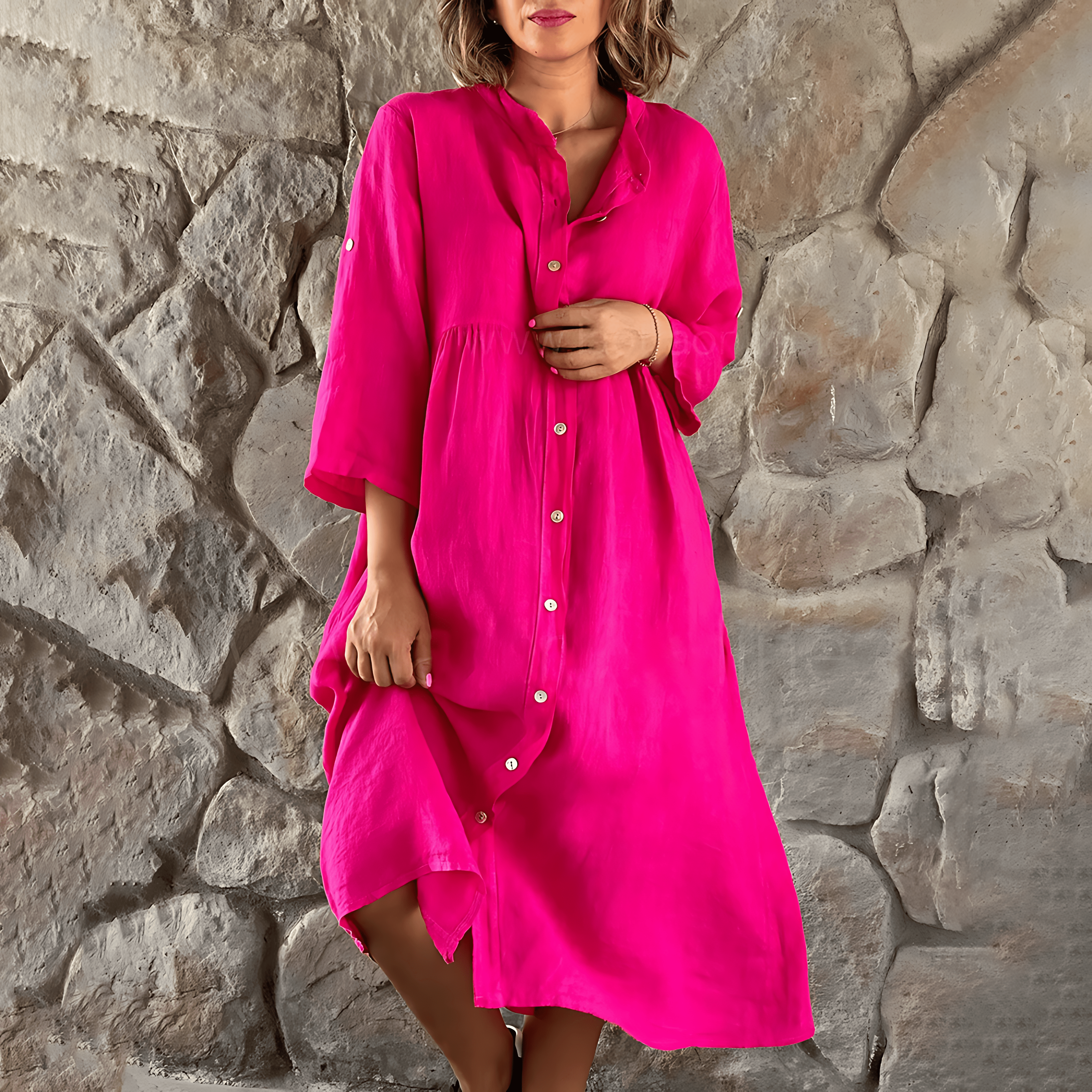 Olaya Casual and Stylish Summer Dress for Women Flattering Modern Fit