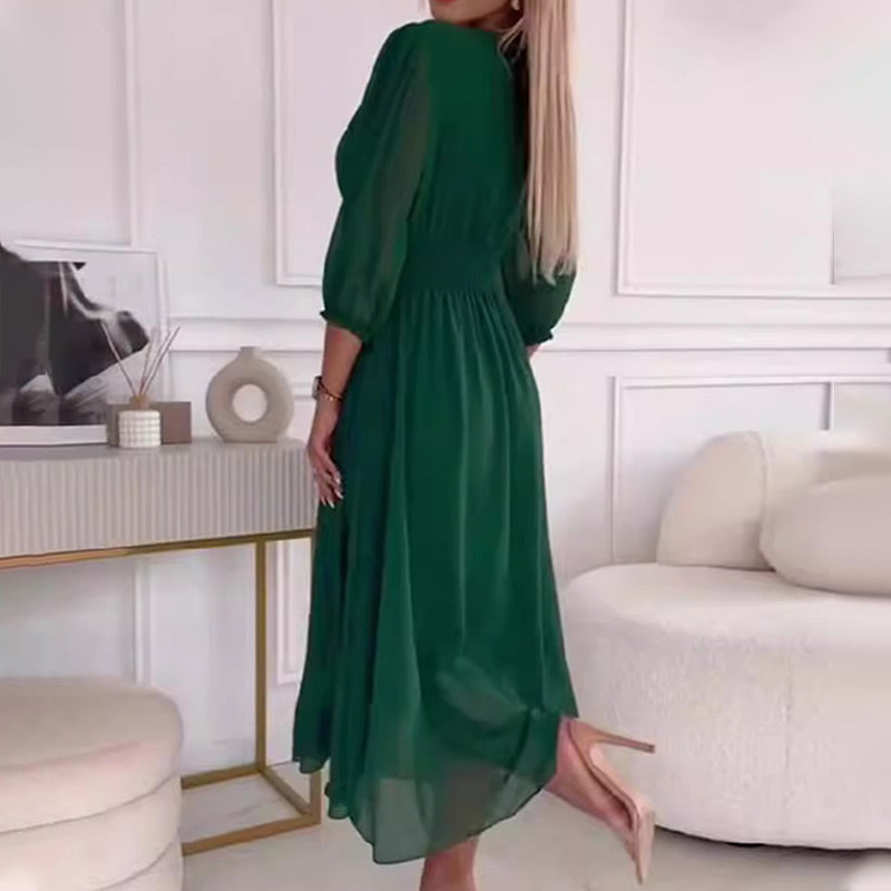 Juliana Chic Light Chiffon Summer Dress Premium Wardrobe Essential