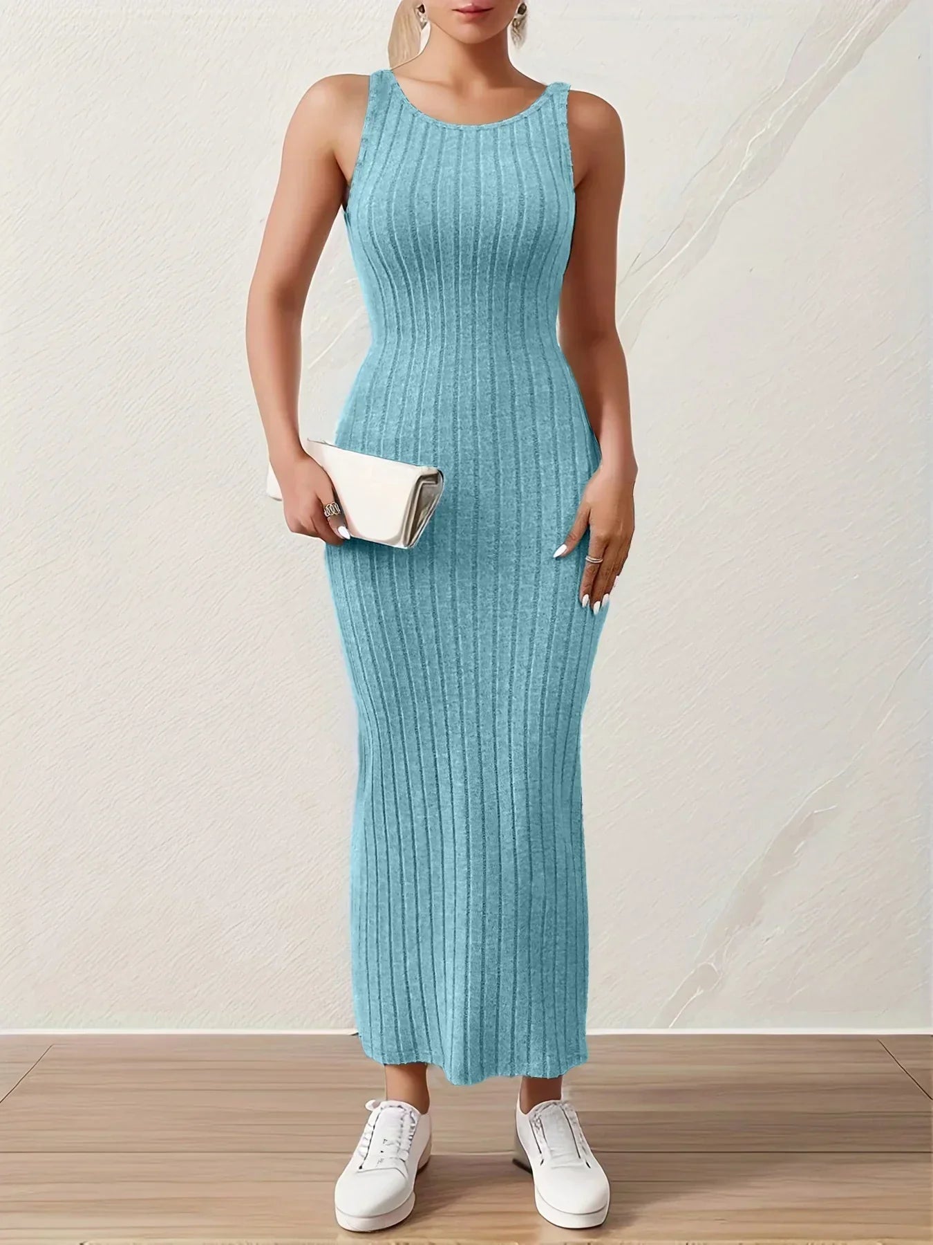 Paulina Minimalist Summer Dress Evening Wear Edit