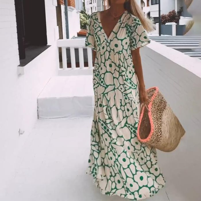 Valentina Timeless Floral Dress for Women Premium Wardrobe Essential