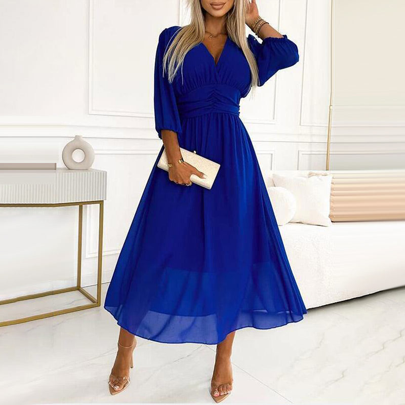 Juliana Chic Light Chiffon Summer Dress Premium Wardrobe Essential
