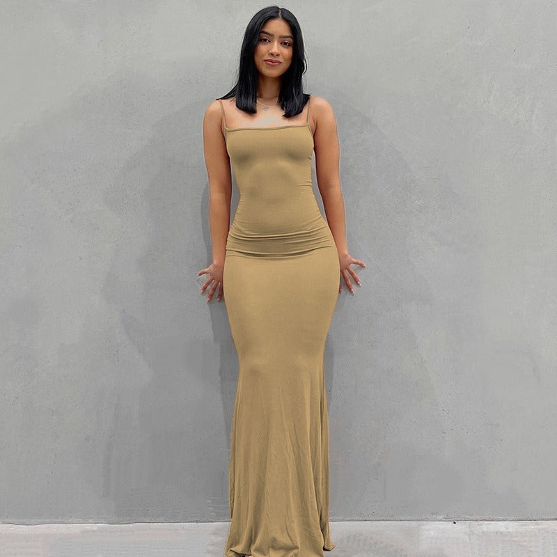 Fitted Halter Dress