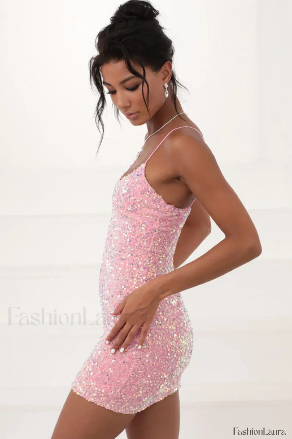 Iridescent Sequin Stylish Bodycon Dress