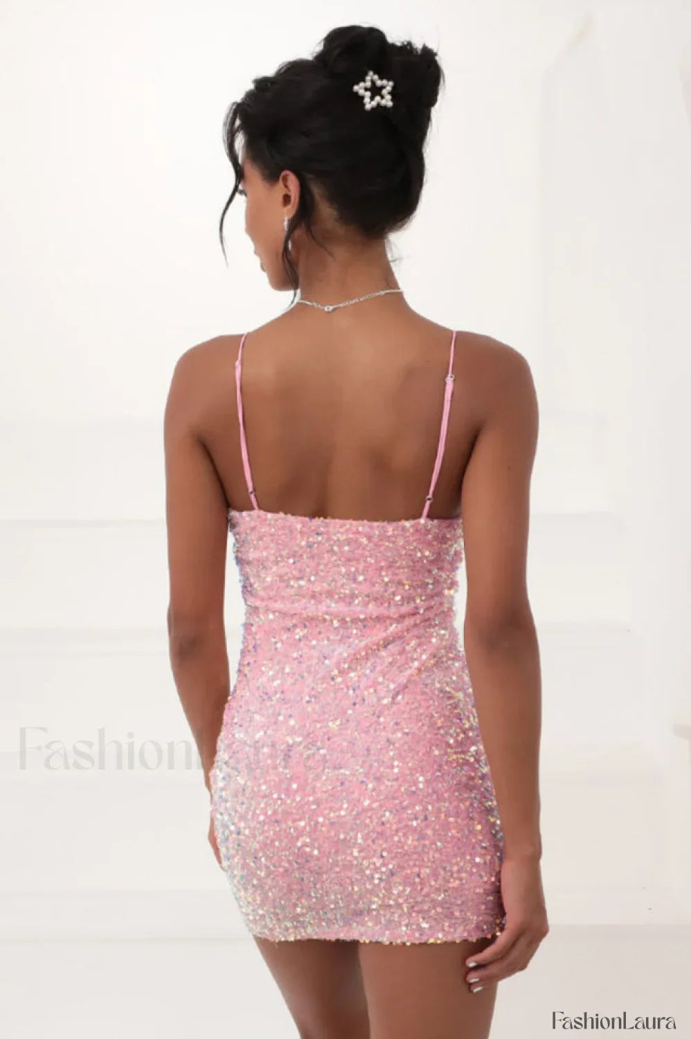 Iridescent Sequin Stylish Bodycon Dress