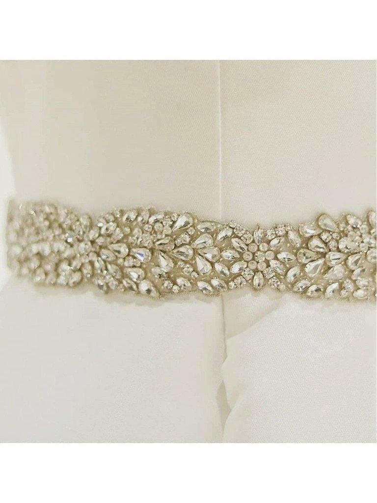 Ivory Ball Gown Wedding Dresses Spaghetti Strap Beaded Bridal Dress (ZD15378)