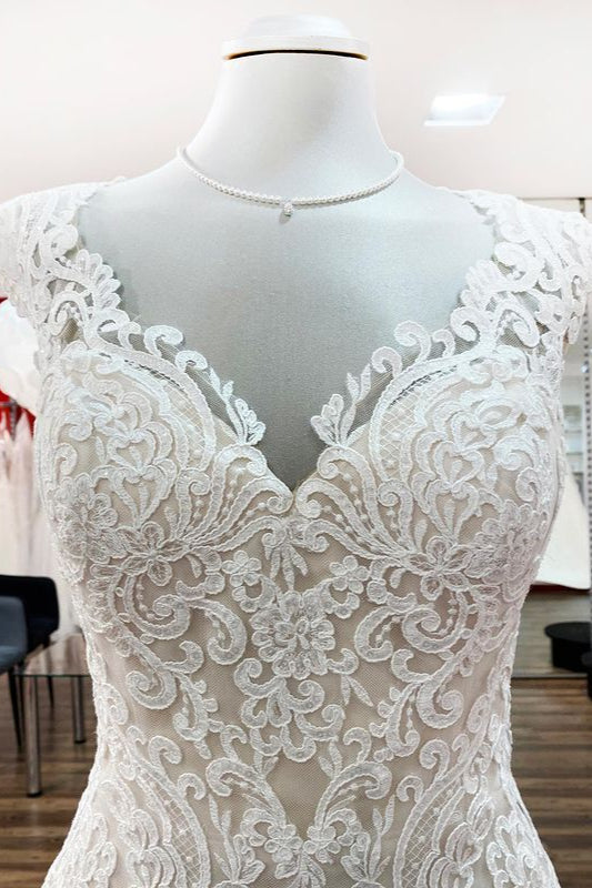 Ivory Sweetheart Lace Mermaid Wedding Dresses (ZD17541)