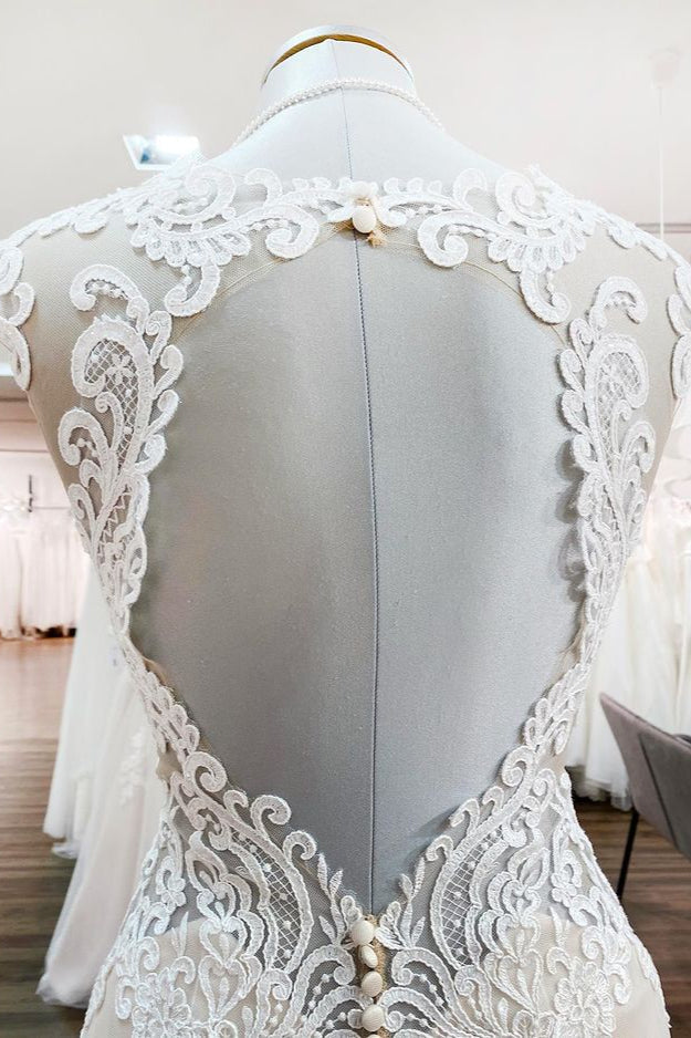 Ivory Sweetheart Lace Mermaid Wedding Dresses (ZD17541)