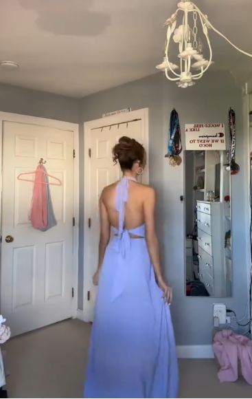 Deep V-Neck Sexy Long Prom Dress Slit Formal Evening Dress