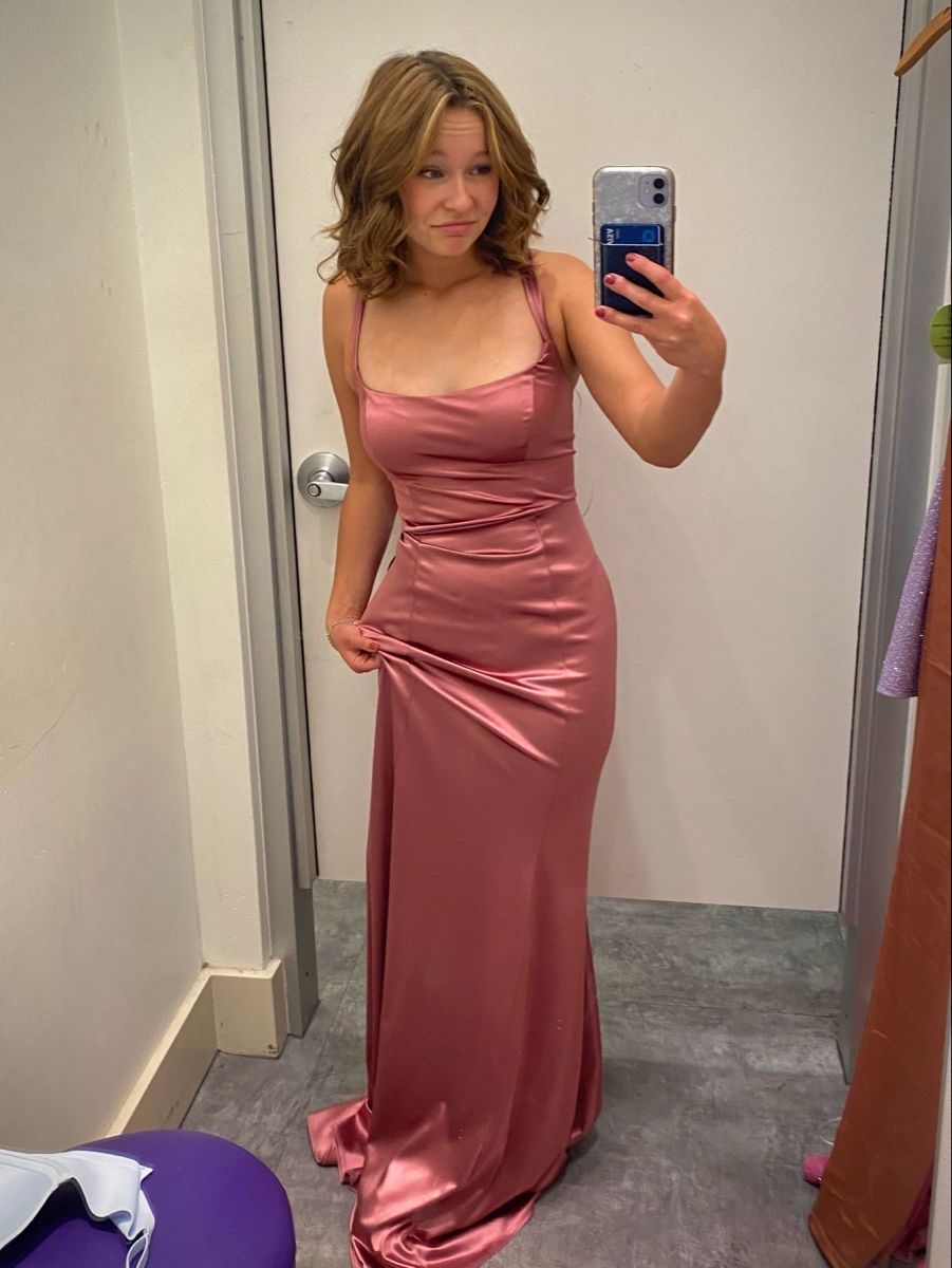 Simple Mermaid Long Prom Dress Satin Formal Evening Gowns J8688