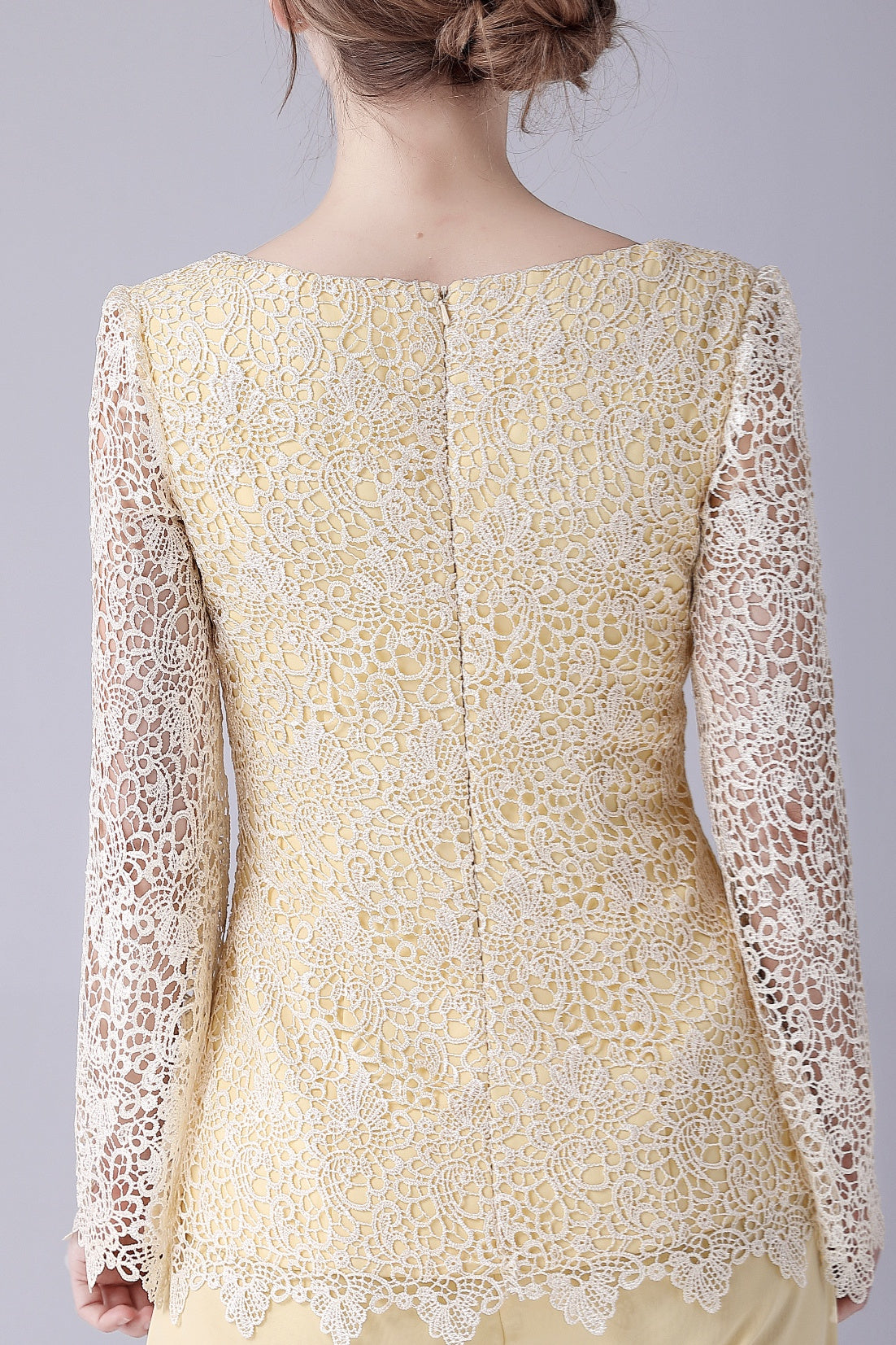 Jewel Lace Long sleeves Casual mother's suit