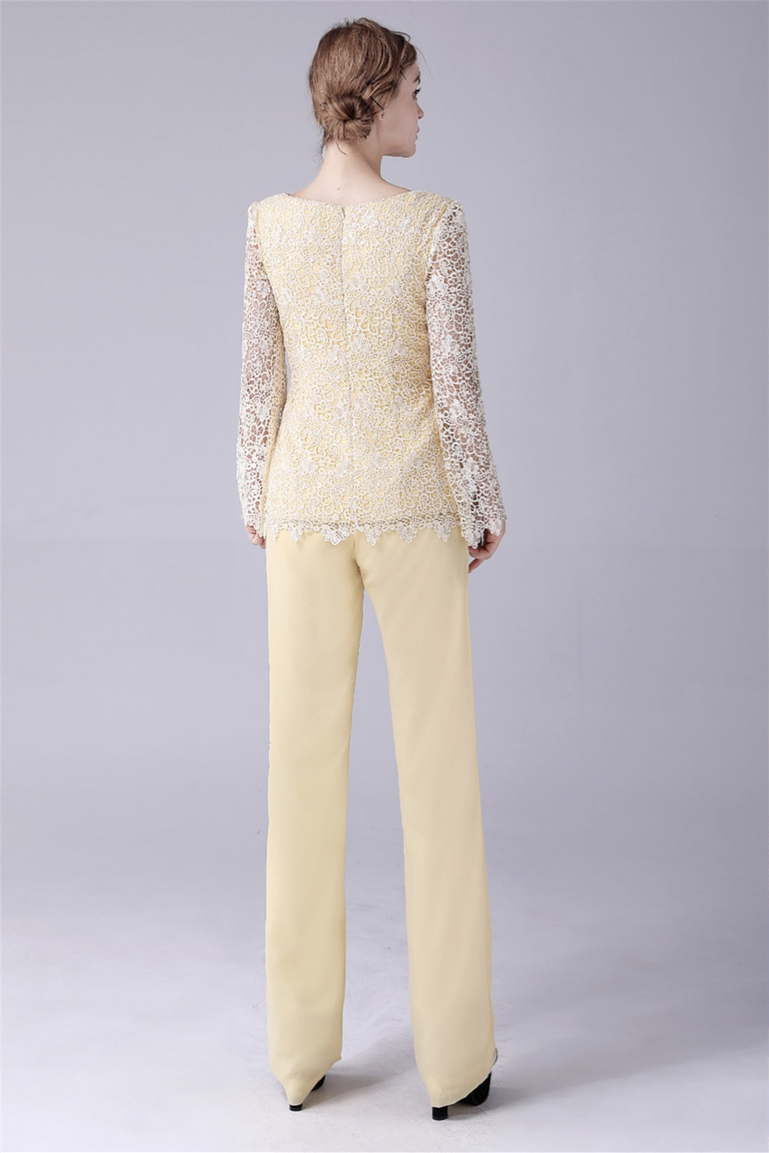 Jewel Lace Long sleeves Casual mother's suit