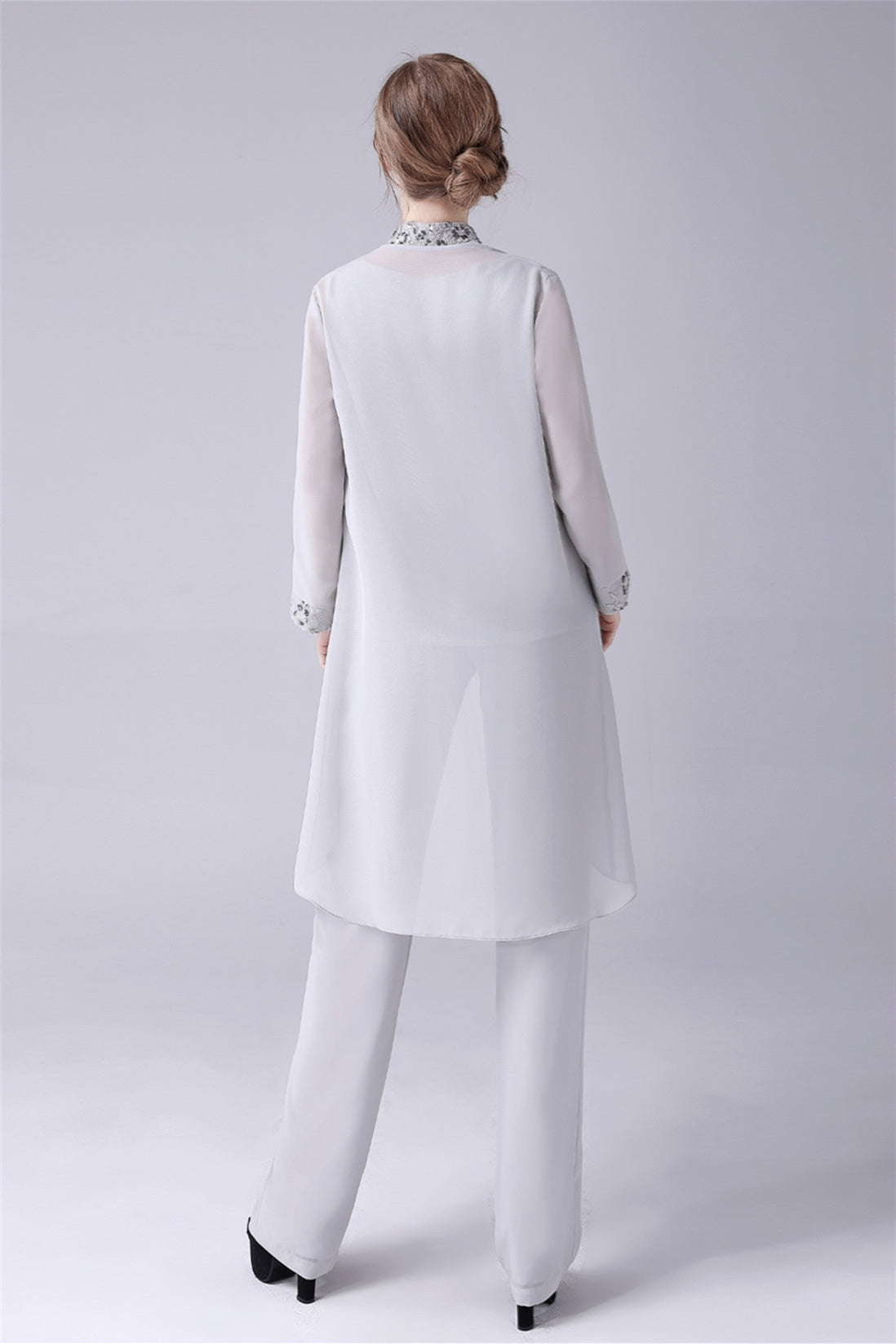 Jewel Strap Lace Sleeveless Casual mother's dress
