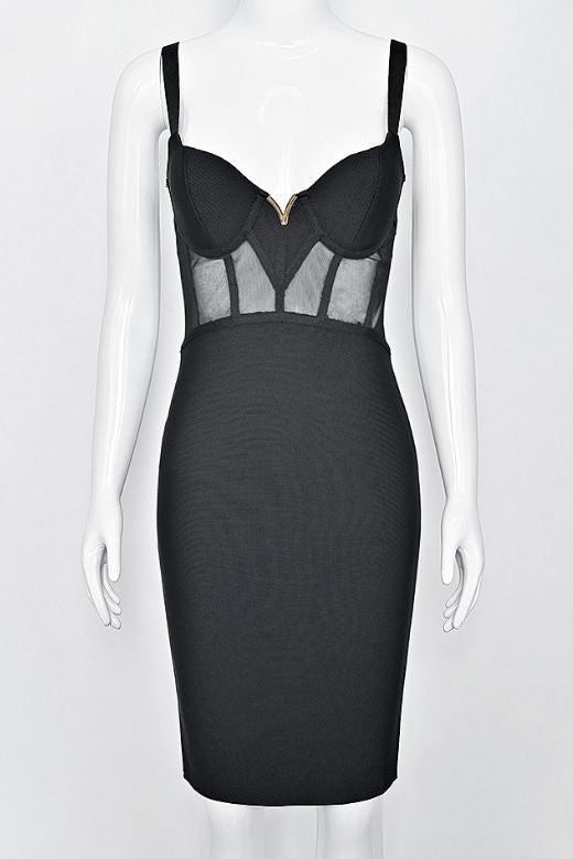 Juliette Bodycon Dress - Classic Black