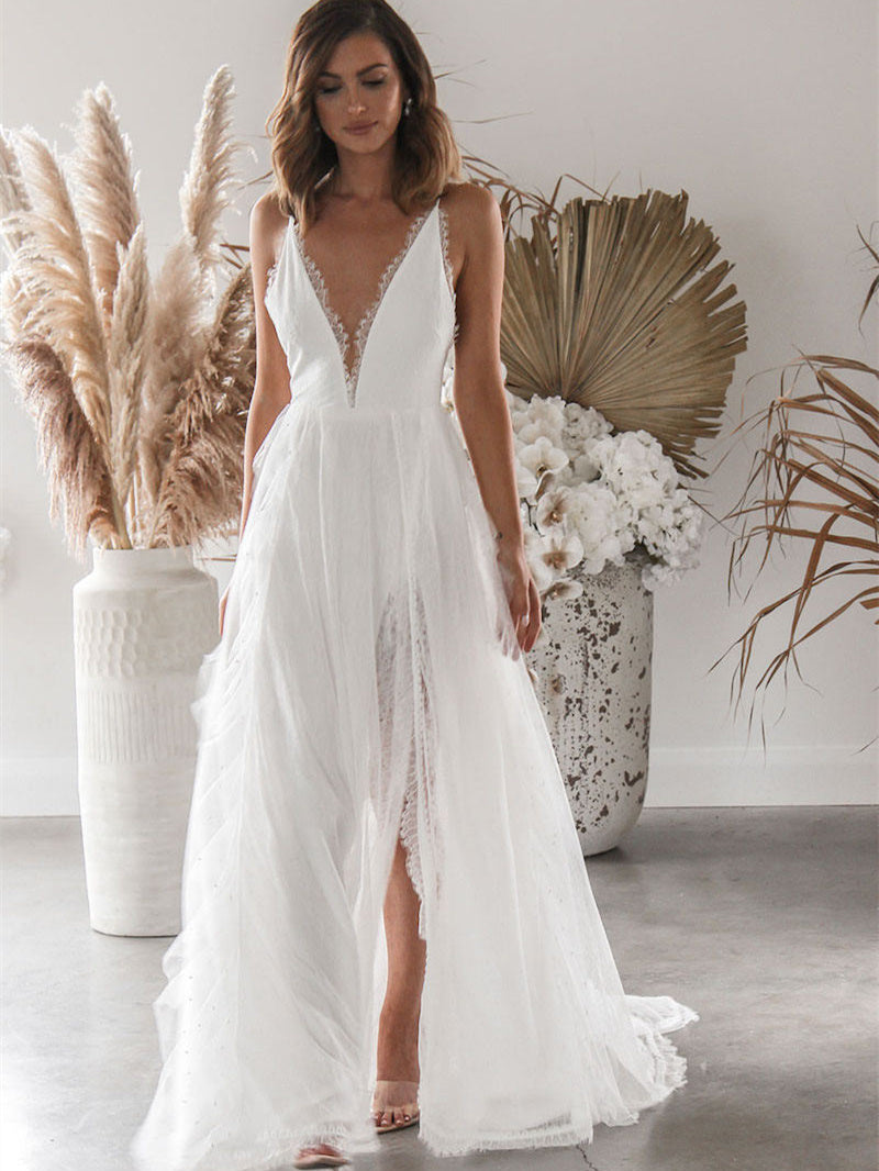 Halter Opening Dress - Fashionpara