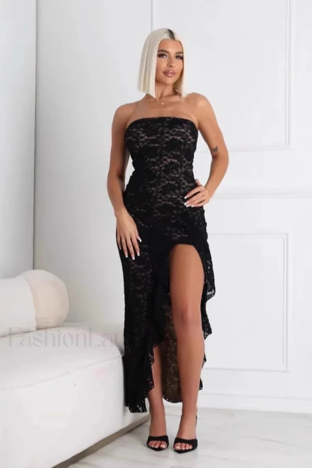 Lace Tube Top Modern Dress for Comfort Fit Design Boutique Fashion Style