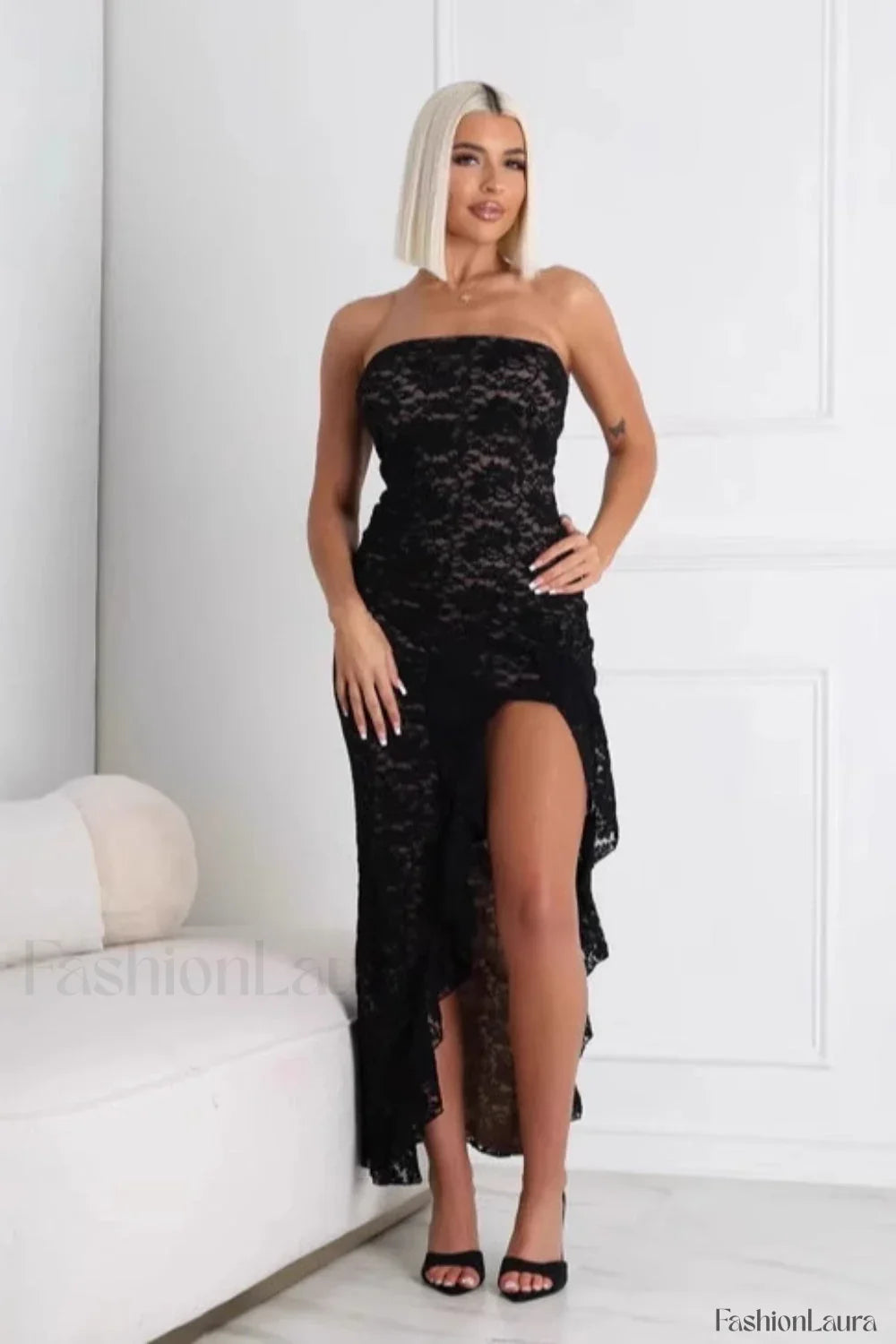 Lace Tube Top Modern Dress for Comfort Fit Design Boutique Fashion Style