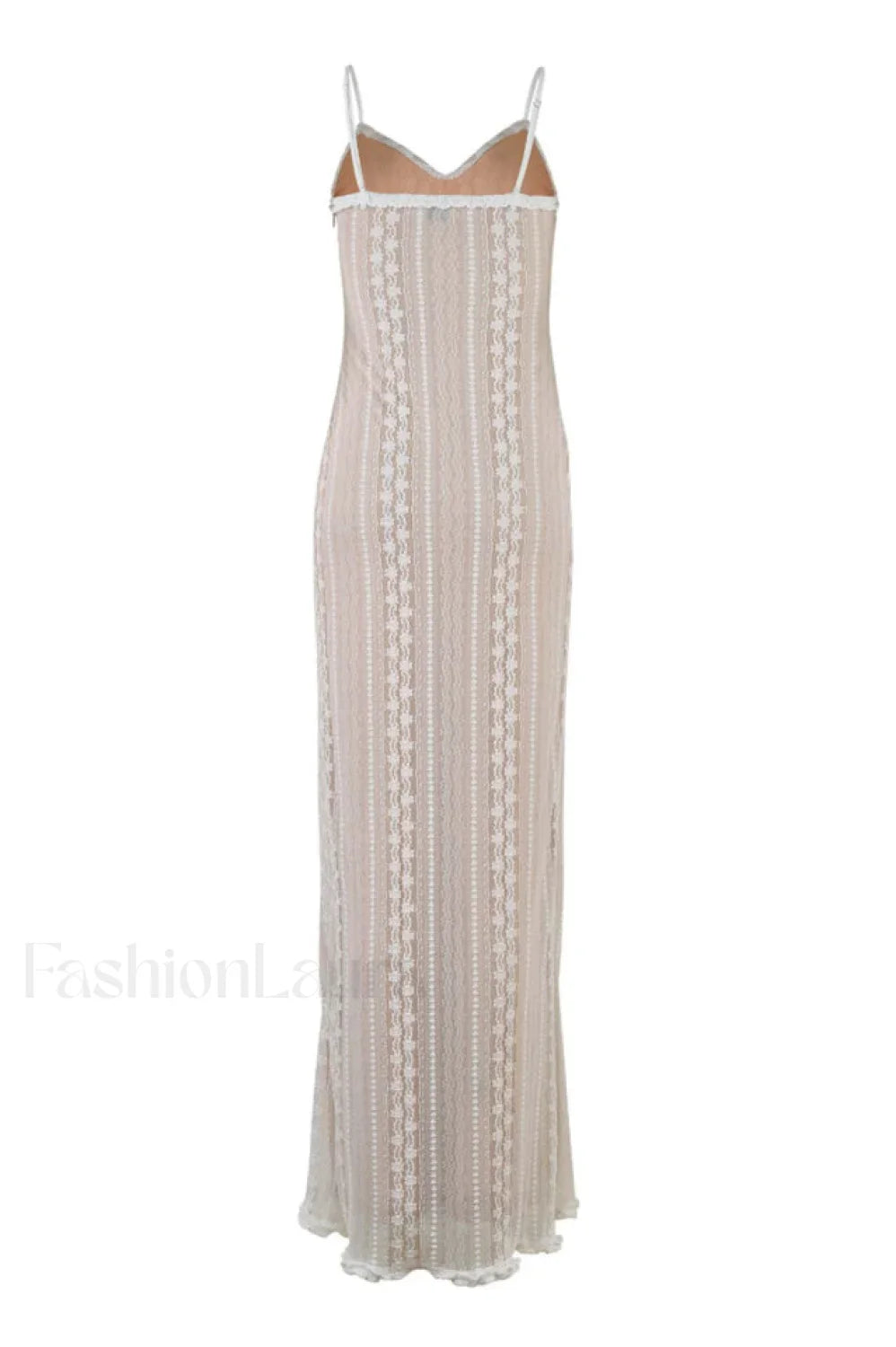 Lace V Neck Charming Slit Two-Piece Dress