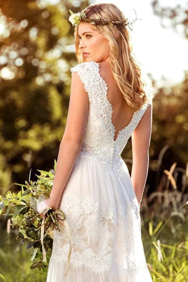 Latest Long A-line Sweetheart Empire Waist Lace Tulle Wedding Dress (ZD14367)