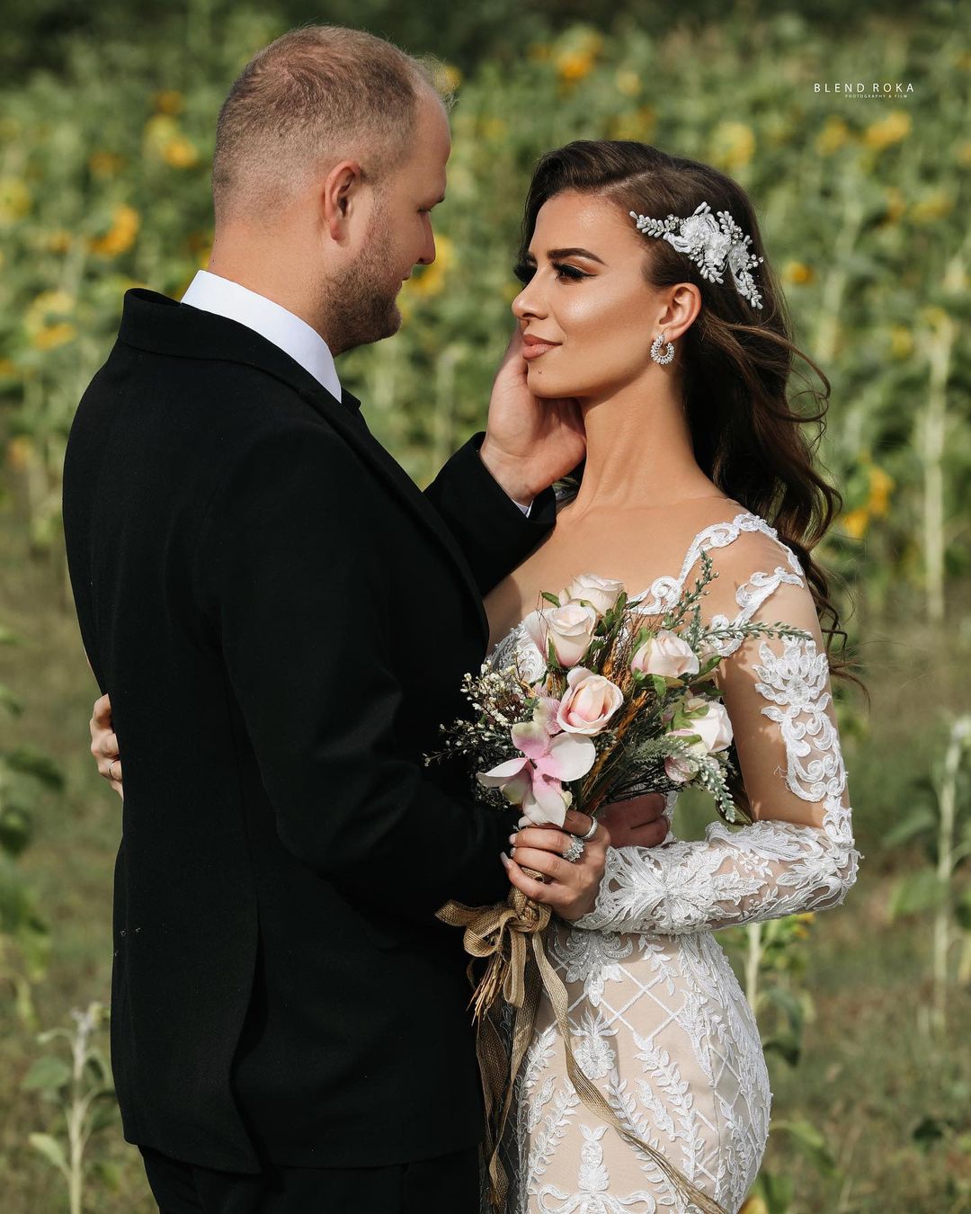 Long Sleeves Lace Wedding Dress Mermaid Boho Bridal Gowns (ZD17510) - View 6 | VelvetHem