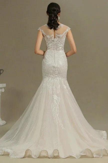 Luxury mermaid wedding dress | Wedding dresses lace (ZD14767)